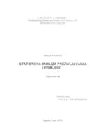 prikaz prve stranice dokumenta Statistička analiza preživljavanja i primjene