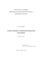 prikaz prve stranice dokumenta Coxov model proporcionalnih hazarda