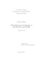 prikaz prve stranice dokumenta Modeliranje korelacija u kreditnom portfelju