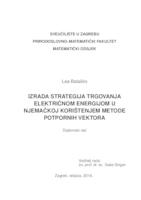 prikaz prve stranice dokumenta Izrada strategija trgovanja električnom energijom u Njemačkoj korištenjem metode potpornih vektora