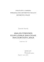 prikaz prve stranice dokumenta Analiza ponovnog pojavljivanja raka dojke analizom doživljenja