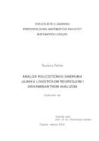 prikaz prve stranice dokumenta Analiza policističnog sindroma jajnika logističkom regresijom i diskriminantnom analizom