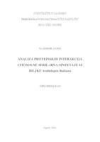 prikaz prve stranice dokumenta Analiza proteinskih interakcija citosolne seril-tRNA sintetaze iz biljke Arabidopsis thaliana