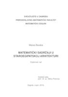 prikaz prve stranice dokumenta Matematički sadržaji u staroegipatskoj arhitekturi