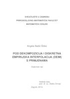 prikaz prve stranice dokumenta POD dekompozicija i diskretna empirijska interpolacija (DEIM) s primjenama