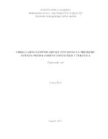 prikaz prve stranice dokumenta Cirkularno gospodarenje otpadom na primjeru otpada prehrambene industrije i tekstila