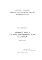 prikaz prve stranice dokumenta Brownov most i Kolmogorov-Smirnovljeva statistika