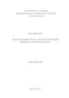 prikaz prve stranice dokumenta Analiza korelacija u relativističkom modelu srednjeg polja