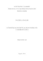 prikaz prve stranice dokumenta Učeničke konceptualne poteškoće u hidrostatici