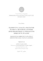 prikaz prve stranice dokumenta Elementna analiza orašastih plodova atomskom spektrometrijom uz induktivno spregnutu plazmu