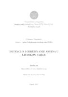 prikaz prve stranice dokumenta Detekcija i određivanje arsena u ljudskom tijelu
