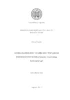 prikaz prve stranice dokumenta Genska raznolikost i vijabilnost populacija endemskih vrsta roda Telestes (Cyprinidae, Actinopterygii)