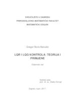 prikaz prve stranice dokumenta LQR i LQG kontrola - teorija i primjene