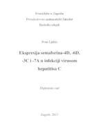 prikaz prve stranice dokumenta Ekspresija semaforina-4D, -6D, -3C i -7A u infekciji virusom hepatitisa C