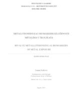 prikaz prve stranice dokumenta Metalotioneini kao biomarkeri izloženosti metalima u školjkaša