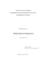 prikaz prve stranice dokumenta Izračunljivi brojevi