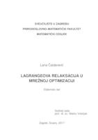 prikaz prve stranice dokumenta Lagrangeova  relaksacija u mrežnoj optimizaciji