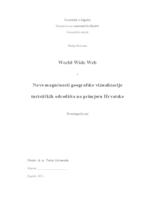 prikaz prve stranice dokumenta World Wide Web - Nove mogućnosti geografske vizualizacije turističkih okoliša na primjeru Hrvatske
