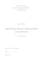 prikaz prve stranice dokumenta Regionalizacija industrije u makroregionalnim centrima Hrvatske