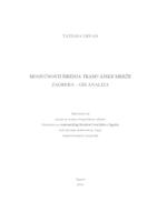 prikaz prve stranice dokumenta Mogućnosti širenja tramvajske mreže Zagreba - GIS analiza