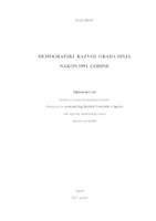 prikaz prve stranice dokumenta Demografski razvoj Grada Sinja nakon 1991. godine