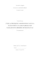 prikaz prve stranice dokumenta Utjecaj promjene narodnosnog sastava stanovništva na (de)stabilizaciju naseljenosti