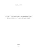 prikaz prve stranice dokumenta Analiza onečišćenja 7-etiltriptofola pomoću sustava LC-SPE/krio  NMR