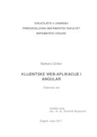 prikaz prve stranice dokumenta Klijentske web-aplikacije i Angular