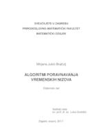 prikaz prve stranice dokumenta Algoritmi poravnavanja vremenskih nizova