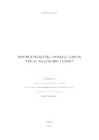 prikaz prve stranice dokumenta Demografska analiza Grada Trilja nakon 1991. godine