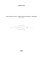 prikaz prve stranice dokumenta Demografska analiza muslimanske populacije u Republici Hrvatskoj