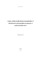 prikaz prve stranice dokumenta Analiza stabilnosti glikozilacije imunoglobulina G tekućinskom kromatografijom spregnutom sa spektrometrijom masa