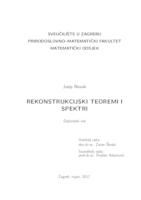 prikaz prve stranice dokumenta Rekonstrukcijski teoremi i spektri