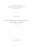 prikaz prve stranice dokumenta Obrazovna postignuća u nastavi biologije kod učenika 7. razreda