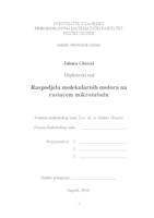 prikaz prve stranice dokumenta Raspodjela molekularnih motora na rastućem mikrotubulu