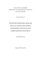 prikaz prve stranice dokumenta Filostratigrafska analiza evolucijskog nastanka organskih sustava kod višestaničnih životinja