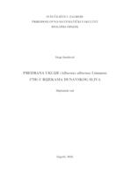 prikaz prve stranice dokumenta Prehrana uklije (Alburnus alburnus Linnaeus 1758) u rijekama Dunavskog sliva