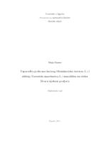 prikaz prve stranice dokumenta Usporedba prehrane kućnog (Hemidactylus turcicus L.) i zidnog (Tarentola mauritanica L.) macaklina na otoku Hvaru tijekom proljeća