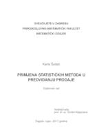 prikaz prve stranice dokumenta Primjena statističkih metoda u predviđanju prodaje