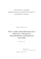 prikaz prve stranice dokumenta POD i DMD dekompozicije u analizi i redukciji nelinearnih dinamičkih sustava