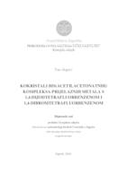 prikaz prve stranice dokumenta Kokristali bis(acetilacetonatnih) kompleksa prijelaznih metala s 1,4-dijodtetrafluorbenzenom i 1,4-dibromtetrafluorbenzenom