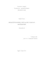 prikaz prve stranice dokumenta Didaktički modeli i situacije u nastavi matematike