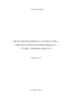 prikaz prve stranice dokumenta Prostorni razmještaj i morfološka obilježja speleoloških objekata u Parku prirode Biokovo