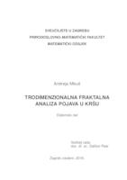 prikaz prve stranice dokumenta Trodimenzionalna fraktalna analiza pojava u kršu