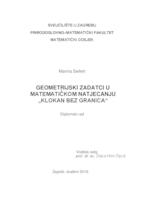 prikaz prve stranice dokumenta Geometrijski zadaci u matematičkom natjecanju "Klokan bez granica"