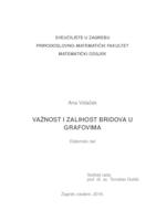 prikaz prve stranice dokumenta Važnost i zalihost bridova u grafovima