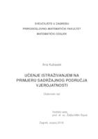 prikaz prve stranice dokumenta Učenje istraživanjem na primjeru sadržajnog područja vjerojatnosti