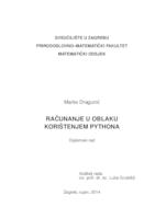 prikaz prve stranice dokumenta Računanje u oblaku korištenjem pythona