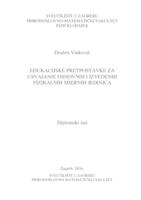 prikaz prve stranice dokumenta Edukacijske pretpostavke za usvajanje osnovnih i izvedenih fizikalnih mjernih jedinica