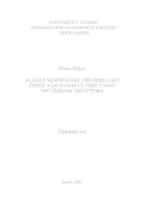 prikaz prve stranice dokumenta Analiza membranske difuzibilnosti čestica liganada uz prisutnost difuzibilnih receptora